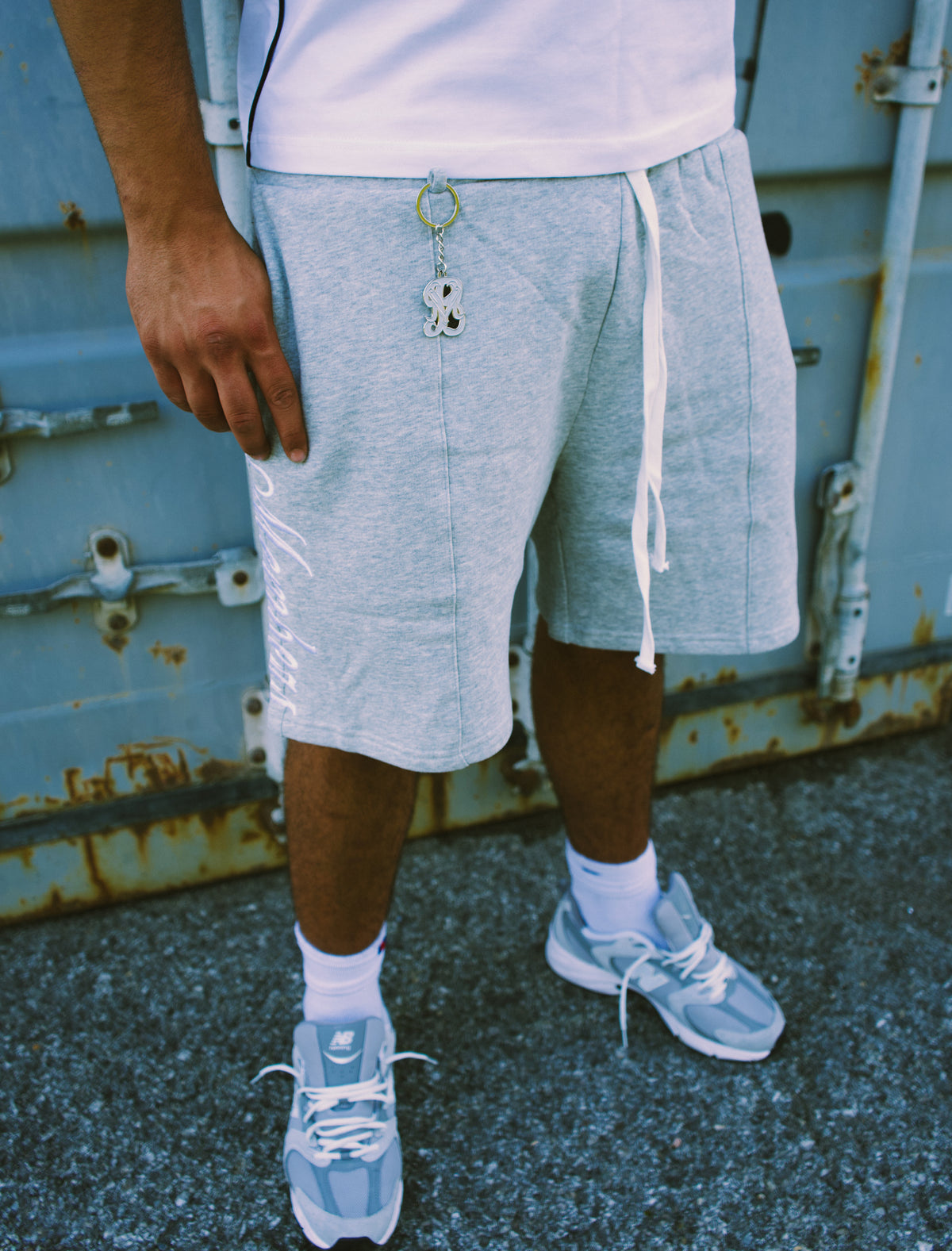 Members Signature Key Chain Grey